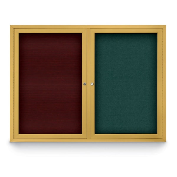 Corkboard, Black/Bronze, 72" x 36"
